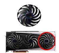 LFGOZSD For SAPPHIRE for Radeon RX6800 6800XT 6900XT for NITRO Graphics Card Replacement Fan FDC10U12D9-C(Right fan)
