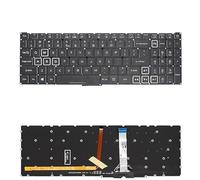 LFGOZSD PT-BR Brazil Spanish Backlit Keyboard for Acer for Predator for Helios PH315-55 PH317-56 for Nitro 5 (2022) AN515-58 57 46 AN517-52 53(BR White RGB Light)