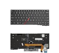LFGOZSD US Russian Backlight Laptop Keyboard For Lenovo for Thinkpad X13 L13 X280 A285 X390 X395 01YP160 01YP040 01YP142 01YP222 01YP120(US Black Backlit)