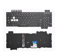 LFGOZSD US Spanish Russian RGB Backlit For Asus for TUF FX95 FX505DT FX505 FX505dy FX705G FX505gm FX95G FX80G FX504 Keyboard RU(US White Word Light)