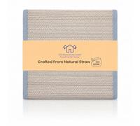 LFH Home Handmade Straw Yoga Mat For Exercise, Workout, Fitness - Perfect Heavy Quality Eco Friendly Natural Straw Reversible Yoga Mat for Men & Women - 72x24 Inch