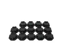 Lfhelper 14 Pcs Decking Pedestal Riser Bearing Support, Adjustable 2.76 to 5.51 Inch Deck Raising Support Base for Flooring Joist Supports, 1000 KG (2205 lbs), for WPC Wood and Aluminum Decking