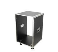 Lfhelper 16 U Audio Cabinet for Equipment Storage, Holds up to 440 lbs, Microphone Server Rack Shelf with Open Frame Rack Design, Versatile for Mixers, Amplifiers, and Network Devices