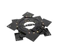 Lfhelper 360° Rotating Boat Seat Swivel Base, Supports Up to 130 kg with 4 Locking Points, Heavy Duty Seat Swivel Mount Plate for RVs, Boats, and Buses, Motorhome Seat Swivel Turntable
