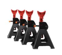 Lfhelper 4 Pcs Axle Stands 3 Ton Capacity, 27-43 cm Height Range, 3600 kg Capacity, Heavy-Duty Jack Stands for Caravans, Motorhomes, and Trailers
