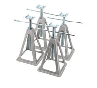 Lfhelper 4 x Caravan Support Stands, Aluminium Axle Stands Support Stands, 27-43 cm Height Adjustable Supports for Trailers and Caravans up to 3600 kg