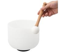 Lfhelper 8-Inch Pure Quartz Crystal Singing Bowl Set, G Note Sound Bowl - Meditation, Sound Therapy, Chakra Healing - Clear Resonant Sound