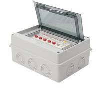 Lfhelper 8 way Waterproof Outdoor Circuit Breaker Box, Distribution Protection Box for Indoor Outdoor Wall Circuit Breaker