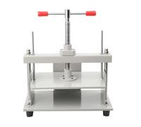 Lfhelper A4 Paper Press Machine, 1500 kg Pressure Bookbinding Press Machine with Double Balance Rod, Steel Manual Book Flattening Nipping Machine for Banknotes, Documents, Books, and Invoices