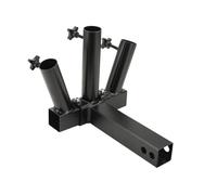 Lfhelper Flag Pole Holder 2 Inch - Heavy Duty All-Steel Flagpole Hitch Flag Pole Holder 3 Mount with Multi-Angle Adjustable Design, Fits Standard 2 Car Receiver, for Truck, SUV, RV, Trailer