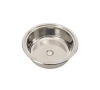 Lfhelper RV Round Sink, 304 Stainless Steel, 360mm/14.17 Diameter, Quick Drainage with 40mm/1.57 Hole, Easy to Clean, Caravan Marine Sink for RV, Boat, Camper, Yachts, Kitchens, and bathrooms