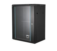 Lfhelper Server Rack with Key-Locked Front Panel, Server Data Cabinet for IT Servers, Routers, Switches, and Telecom Equipment, Network Cabinet with Electrostatic Spraying Process for Protection