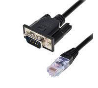 LFHUKEJI RJ45 to RS232, DB9 9-Pin Serial Port Male to RJ45 Female Cat5 Ethernet LAN Console 3.3Ft/1meter