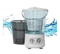 LFHWHKJ Portable Mini Washing Machine, Small Laundry Washer Semi-Automatic with Rotary Timer Controller, Storable, Split Drums for Home, Dorm, Apartment, RV, Travel, Outdoor(Two barrels)