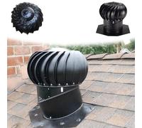 LFHWHKJ Roof Turbine Ventilator,Stainless Steel Wind Rotating Turbine Cap Vent, Thickened Attic Air Vent Ventilating Fan,Rainproof Unpowered Exhaust Fan for Chimneys, Factory, Farm, Whirlybird(600mm/2