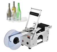 LFHWHKJ Semi-Automatic Plane Labeling Machine with Comfort Press Handle, Semi-Automatic Plane Labeling Machine for φ0.6-4.7 Cylinder Glass Bottle,Applicator 15-50pcs/min