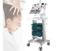 LFHWHKJ Skin Diagnosis Hair Analyzer with 20" Display, Microscope Scalp Hair Follicle Detector with Trolley, Scalp Analysis Machine, HairFollicle Health Detection Camera(B)