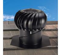 LFHWHKJ Turbine Ventilator Vents,Stainless Steel Wind Rotating Turbine Cap Vent,Rainproof Unpowered Exhaust Fan,Thickened Attic Air Vent Ventilating Fan for Chimneys, Factory, Farm, Whirlybird(100mm/4