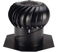 LFHWHKJ Turbine Ventilator Vents,Stainless Steel Wind Rotating Turbine Cap Vent,Rainproof Unpowered Exhaust Fan,Thickened Attic Air Vent Ventilating Fan for Chimneys, Factory, Farm, Whirlybird(300mm/1