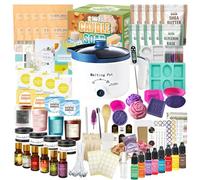 LFISGNN Deluxe 2-in-1 Candle & Soap Making Supplies Kit with Melter