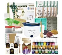 LFISGNN Deluxe Soap Making Kit for Adults Soap Making, Complete DIY Soap Kit Including Melter and Complete Supplies for Soap Making Craft Kit
