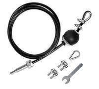 LFJ Fitness Steel Cable, Heavy Duty Steel Wire LAT and Lift Pulldown Pulley System Home Gym Cable Accessories (Adjustable 3.5m with Screw)