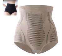 lfjfaecx Grishay Curve Shaper, Ice Silk Ion Fiber Shaping Shorts, High Waisted Body Shaper Shorts Shapewear For Women (Coffee,L)