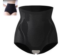 lfjfaecx Grishay Curve Shaper, Ice Silk Ion Fiber Shaping Shorts, High Waisted Body Shaper Shorts Shapewear For Women (Black,4XL)
