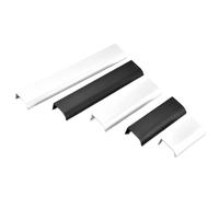 LFJQFQR Black Silver Hidden Cabinet Handles Zinc Alloy Kitchen Cupboard Pulls Drawer Knobs Bedroom Door Furniture Handle Hardware(Silver Length 200mm)