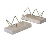 LFJQFQR Business Card Holder Organizer Office Desk Display Stand Memo Counter Accessories Tabletop Shelf Home Wooden Card Holder Storage(A3 Beech)
