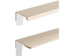 LFJQFQR Hidden Kitchen Cabinet Handles Aluminum Alloy Cupboard Handle Colorful Wardrobe Door Knob and Furniture Hardware(Cashmere Grey-Arc,96mm)