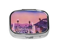 LFJSYC The Old Hollywood Printed Square Pill Box Pill Storage Bag