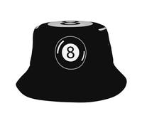 LFKVYZLC Fashion Billiard Ball 8 Printed Bucket Hat for Men Women, Snooker Fisherman Cap Funny Hats