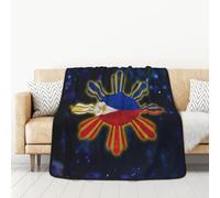 LFKVYZLC Filipino Philippines Flag Throw Blanket Fantasy, Lightweight Travel Blanket for Sofa Bed Decorative, 127×152 cm