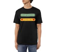 LFKVYZLC Men's My Grandpa Loves Me T-Shirt Unique Graphic Design, Stylish Shirts Black