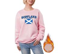 LFKVYZLC Women's Scotland Flag Sweatshirts Pullover Sweater