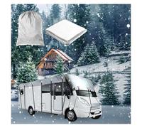 LFLIFENG Class C Rv Cover 210D Oxford Cloth Truck Camper Cover Wind, Rain and Snow Proof Camper Cover Waterproof Rv Cover,Grey-12m×3m