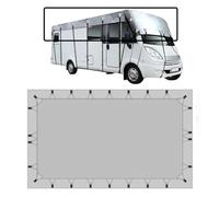 LFLIFENG Rv Covers for Roof Only 210D Oxford Cloth Travel Trailer Cover Foldable Storage, Easy to Clean Pop-Up Camper Cover Class C Rv Cover,Grey-8.5m×3m