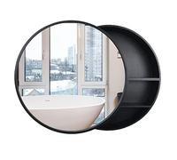 LFONDIGE Bathroom Storage Cabinet with Mirror and Shelves, Bathroom Wood Wall Cabinet Over The Toilet Vanity Sink, Wall Mounted Medicine Cabinet Multipurpose Storage Organizer