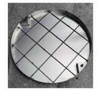 LFONDIGE Invisible Round Recessed Manhole Cover - 40 Inch Customizable Septic Tank Access Lid for Homes, Porches, and Communities - Durable Well Cover Frame (Dia 40")