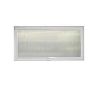 LFONDIGE Windows 360° Rotatable House Window, Rectangular Metal Flush Mount Window, Replacement Vent Window for Shed Basement Mobile Home Window with Handle(White,50x50 cm/19.7x19.7 in)