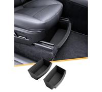 LFOTPP 2PCS Under-Seat Storage Box for Tesla Model Y Juniper 2025 2026 2027, TPE Organizer Tray under the Front Seat, Model Y Accessory (Not for 2020-2024)