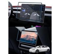LFOTPP 9H Tempered Glass Scratch-Resistant Screen Protector for Tesl-a Model 3 2024 & Model Y 2025 Juniper, Screen Protector for 15.4 Inch Navigation + 8 Inch Infotainment Display, Model 3/Y 2025 2026