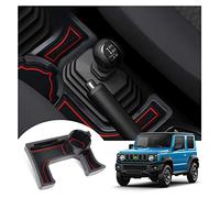 LFOTPP Car Armrest Organizer for Jimny (Manual Transmission), Jimny Center Console Armrest Tray Box, Auto Car Jimny MT Accessories Storage Box Centre Armrest Glove Box (Red)