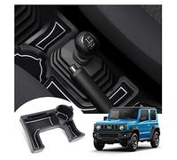 LFOTPP Car Armrest Organizer for Jimny (Manual Transmission), Jimny Center Console Armrest Tray Box, Auto Car Jimny MT Accessories Storage Box Centre Armrest Glove Box (White)