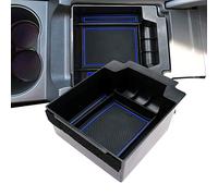 LFOTPP Car Armrest Organizer for Seat Ateca FR Cupra, Center Console Arm Rest Tray, Glove Compartment Storage Box Interior Accessories Blue