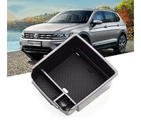 LFOTPP Car Armrest Organizer for Seat Tarraco/V W Tiguan, Center Console Arm Rest Tray, Glove Compartment Storage Box Interior Accessories