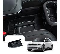 LFOTPP Centre Console Armrest Bottom Storage Box Compatible with Hyunda-i Ioniq 5 2021 2022 2023, Car Armrest Below Organiser Tray Glove Box, Ioniq 5 Accessories (White)