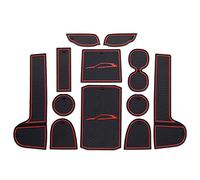LFOTPP Eclipse Cross Inner Rubber Mats, Car Accessories Rubber Mats Non-Slip Mats for Cup Holder Centre Console Armrest Door Slot