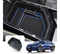 LFOTPP Fit Kia EV6 Center Console Organizers Armrest Tray Storage Box Accessories ABS Blue 2022 (Armrest Storage Box For RHD)